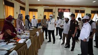 Kapolres Siak Bersama Forkopimda Kunjungi TPS di Beberapa Kecamatan